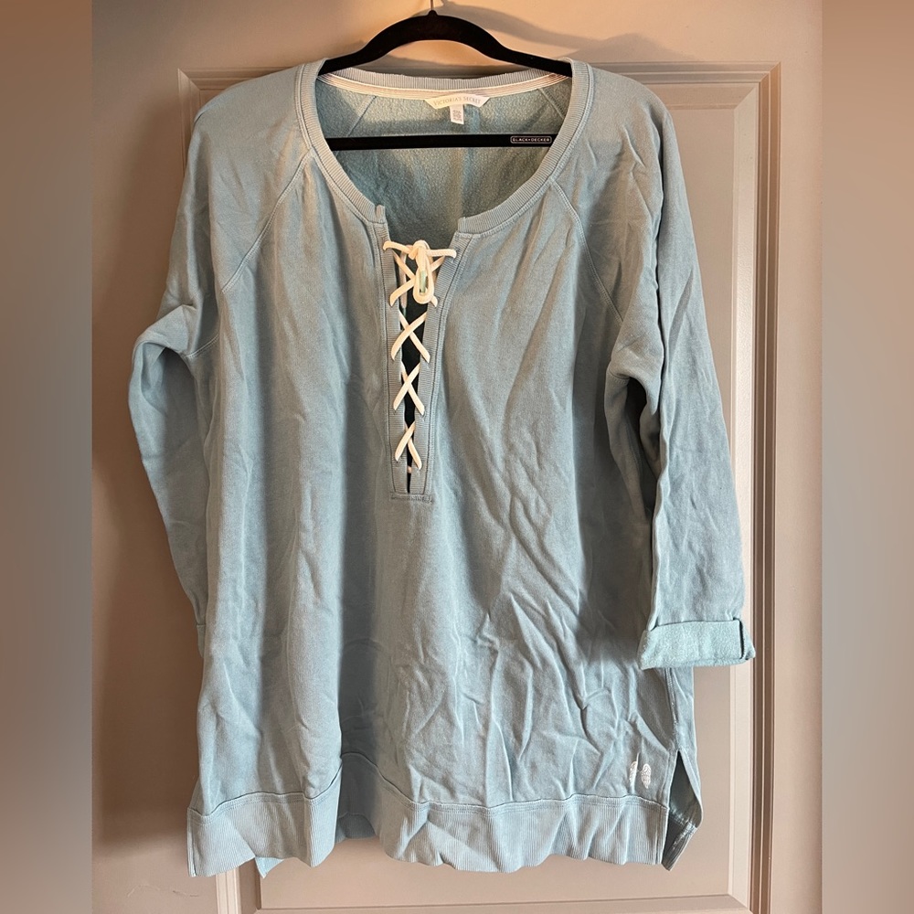 Victorias Secret Lace up Front sweatshirt